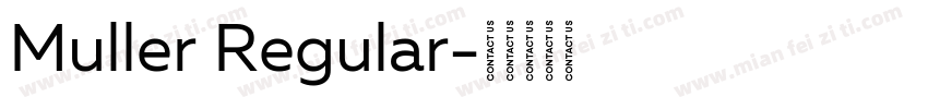 Muller Regular字体转换